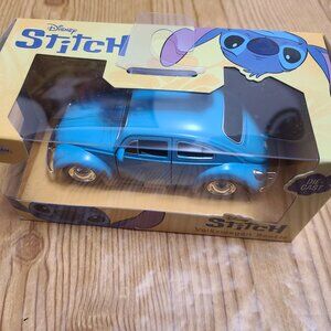 Disney Stitch Volkswagen Beetle Jada Die-Cast car (1:64 scale) NEW